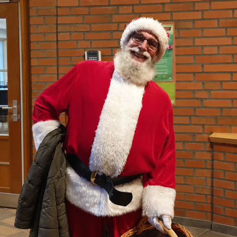 Kerstman op locatie