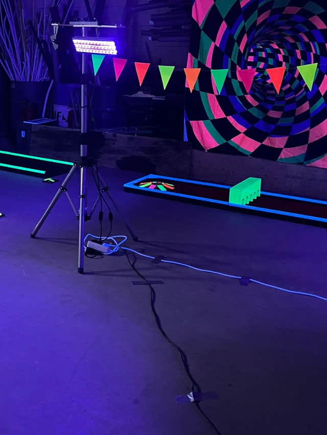 Midgetgolfbanen op locatie mobiel