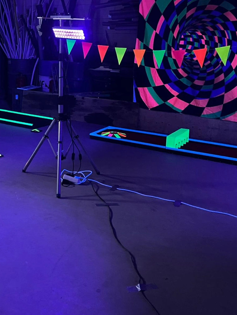 Midgetgolfbanen op locatie mobiel