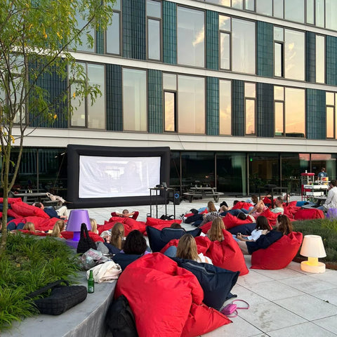 Outdoor bioscoop op locatie
