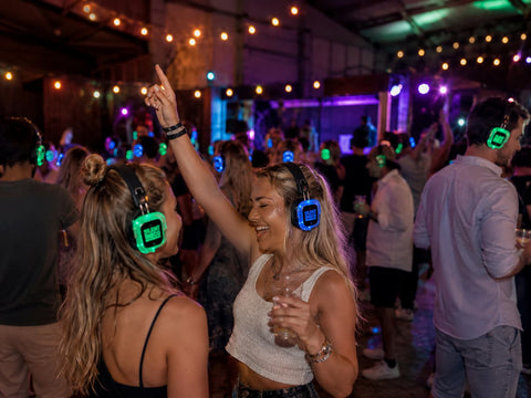 Silent disco op locatie