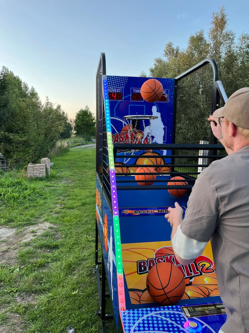 Basketbalmachine XXL op locatie - Uitjesthuis