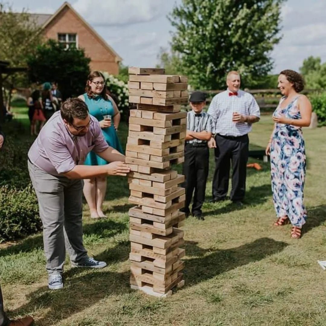 Mega jenga game huren - Uitjesthuis