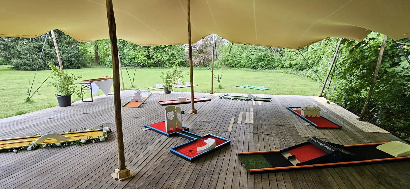 Midgetgolf bruiloft thema - Uitjesthuis