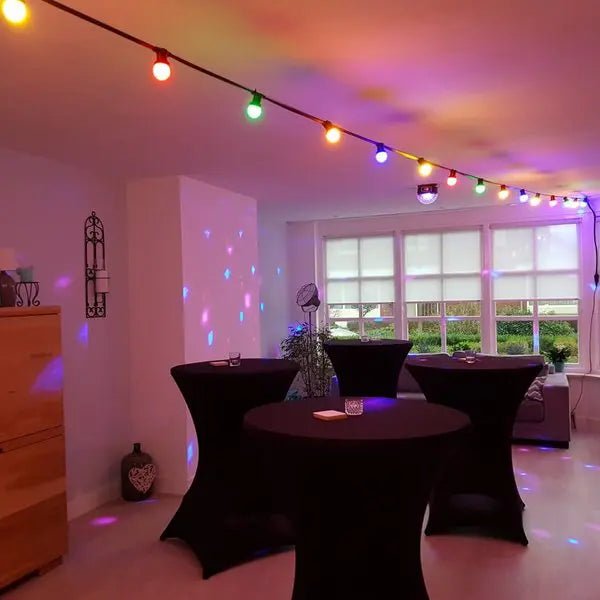 Gekleurde LED verlichting - Uitjesthuis